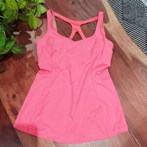 Women’s Pink Tank Top with Back Keyhole